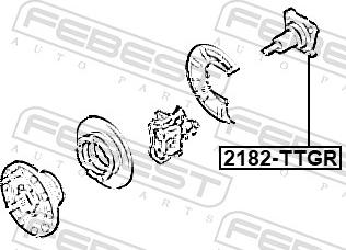 Febest 2182-TTGR - CZOP PIASTY TYŁ