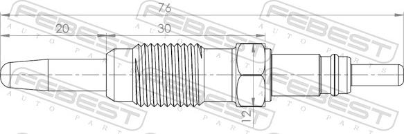 Febest 28642-005 - SWIECA ZAR.PUNTO 1.9DS 09-99-