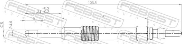 Febest 28642-003 - SWIECA ZAR.PUNTO.BRAVA.MAREA 1.9JTD 99-