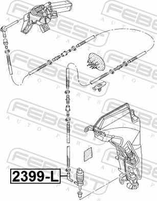 Febest 2399-L - KOLANKO SPRYSKIW. VAG