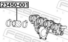 Febest 23450-001 - LACZNIK KOLEKTORA SSACEGO AUDI VW