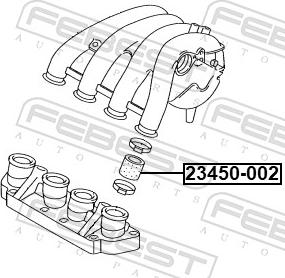 Febest 23450-002 - LACZNIK KOLEKTORA SSACEGO AUDI VW