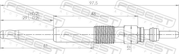 Febest 23642-004 - SWIECA ZAR.AUDI.VW.FORD