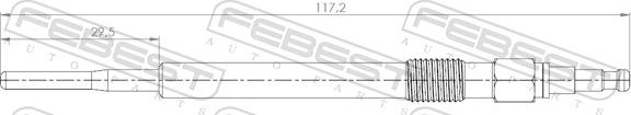 Febest 23642-005 - SWIECA ZAR.AUDI.SEAT.VW 2.0TDI 03-