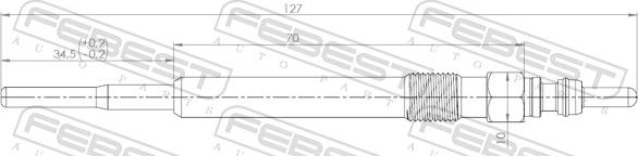 Febest 23642-006 - SWIECA ZAR.AUDI A4.A6.A8 2.5TDI