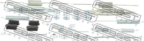Febest 2304-2H0R-KIT — Zestaw akcesoriów, szczęki hamulcowe hamulca postojowego