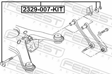 Febest 2329-007-KIT - SRUBA MIMOSR. WAHACZA VAG ZESTAW