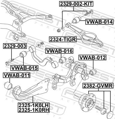 Febest 2329-003 - SRUBA WAHACZA -T-PASSAT -G82.5 03-