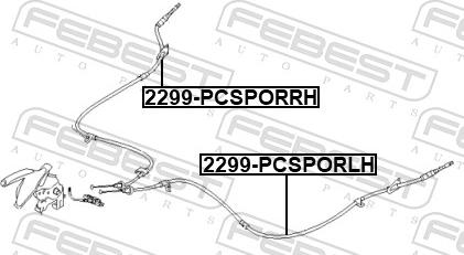 Febest 2299-PCSPORRH - HAM RECZN.LINKA-T-TUCSON 2.0 04--P