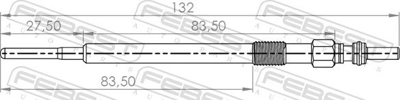 Febest 22642-001 - SWIECA ZAR.HYUNDAI IX55 3.0CRDI V6 09-