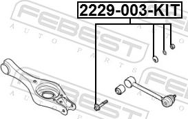 Febest 2229-003-KIT - SRUBY MIMOSR. WAHACZA KIA HYUNDAI ZESTAW