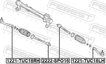 Febest 2222-SPO16 - DRAZEK KIER. -P- TUCSON 20- -LP-