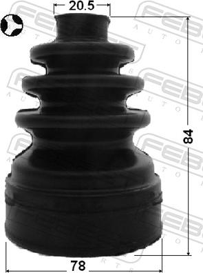 Febest 2715-S40T - OSLONA PRZEGUBU
