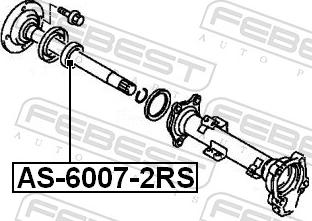 Febest AS-6007-2RS - LOZYSKO POLOSI MASTER.MOVANO.CLIO