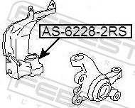 Febest AS-6228-2RS - ŁOŻYSKO KULKOWE MAZDA NISSAN