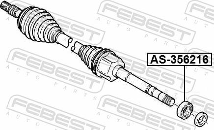 Febest AS-356216 - PODPORA POLO SHARAN 1.9 00-