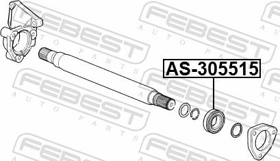 Febest AS-305515 - LOZYSKO WALU NAPEDOWEGO MERCEDES OPEL