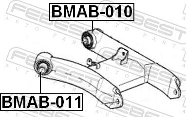 Febest BMAB-010 - TULEJA WAHACZA -T-BMW 5-E39- 94-04 -TYL-