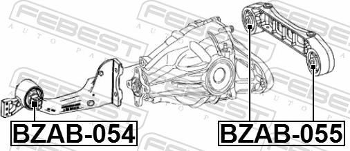 Febest BZAB-054 - TULEJA TYLNEGO MOSTU VITO.VIANO 03-