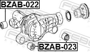 Febest BZAB-023 - TULEJA BELKI JEEP GR. CHEROKEE 10-