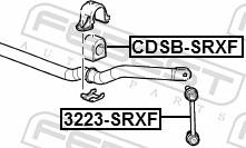 Febest CDSB-SRXF - TULEJA STABIL.  -P- OPEL