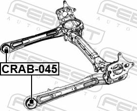 Febest CRAB-045 - TULEJA BELKI TYLNEJ CHRYSLER