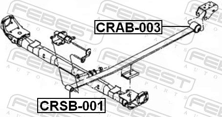 Febest CRSB-001 - TULEJA RESORA -T-VOYAGER 97-
