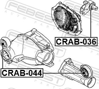 Febest CRAB-036 - TULEJA MOCOW. DYFERENCJALU JEEP