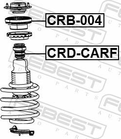 Febest CRB-004 - LOZYSKO MOCOW. AMORT. -P- CHRYSLER
