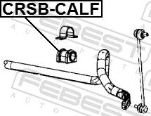 Febest CRSB-CALF - TULEJA STABIL.  -P- FIAT  -22MM-