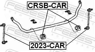 Febest CRSB-CAR - GUMA STABIL.-P-VOYAGER 00-07