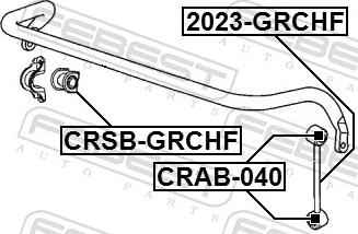 Febest CRSB-GRCHF - GUMA STABIL.-P-GRAND CHEROKEE 05-11