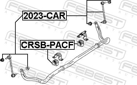 Febest CRSB-PACF - GUMA STABIL.-P-PACIFICA 03-08     -26MM-