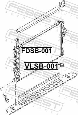 Febest FDSB-001 - TULEJA MOCOW. CHLODNICY FORD