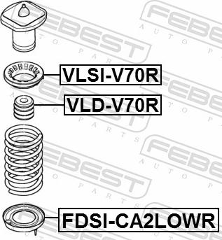 Febest FDSI-CA2LOWR - PODKLADKA SPREZ. -T- MONDEO 07-14