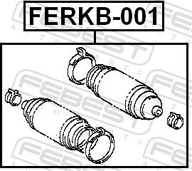 Febest FERKB-001 - OSL.PRZEKL.KIER.FOCUS 98-04 -2SZT-