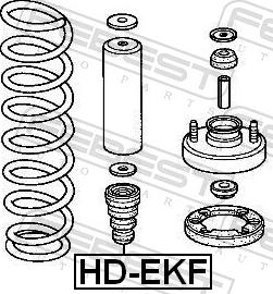 Febest HD-EKF - ODBOJ AMORTYZATORA -P- ACURA HONDA