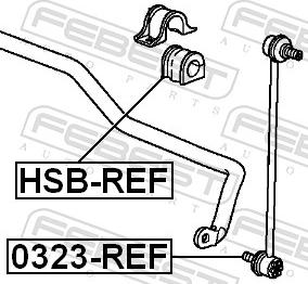 Febest HSB-REF - GUMA STABIL.-P-CR-V 2.4 09-
