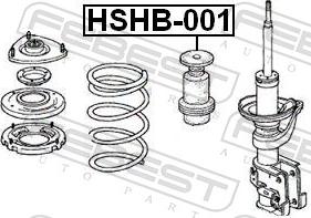 Febest HSHB-001 - AMORT.OSL.-KOMPLET-HONDA CR-V II 01-06