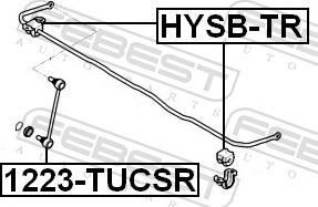 Febest HYSB-TR - TULEJA -T- STABIL. HYUNDAI KIA