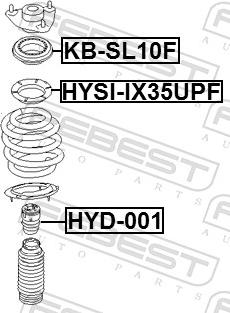 Febest HYSI-IX35UPF - LOZYSKO AMORT.-P-HYUNDAI IX55.SANTA FE