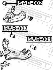 Febest ISAB-002 - TULEJA WAHACZA -P-FRONTERA 92-
