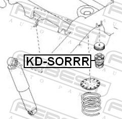 Febest KD-SORRR - ODBOJ AMORTYZATORA -T- KIA