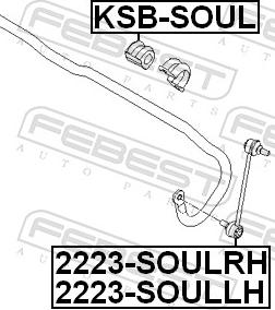 Febest KSB-SOUL - GUMA STABIL.-P-I20 08-15