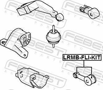 Febest LRMB-FLI-KIT - PODUSZKA SILN.FREELANDER -WKLAD-ZESTAW-