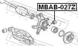 Febest MBAB-027Z - TULEJA WAHACZA -T-THEMA 11-