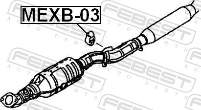 Febest MEXB-03 - PODUSZKA MOCOW. TLUM. CITROEN