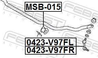 Febest MSB-015 - GUMA STABIL.-P-PAJERO 00-          -WEW-