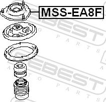 Febest MSS-EA8F - LOZYSKO AMORT.-P-GALANT 99-03