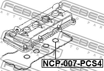 Febest NCP-007-PCS4 - PIER. USZCZ. GN. SWIECY ZEST. NISSAN